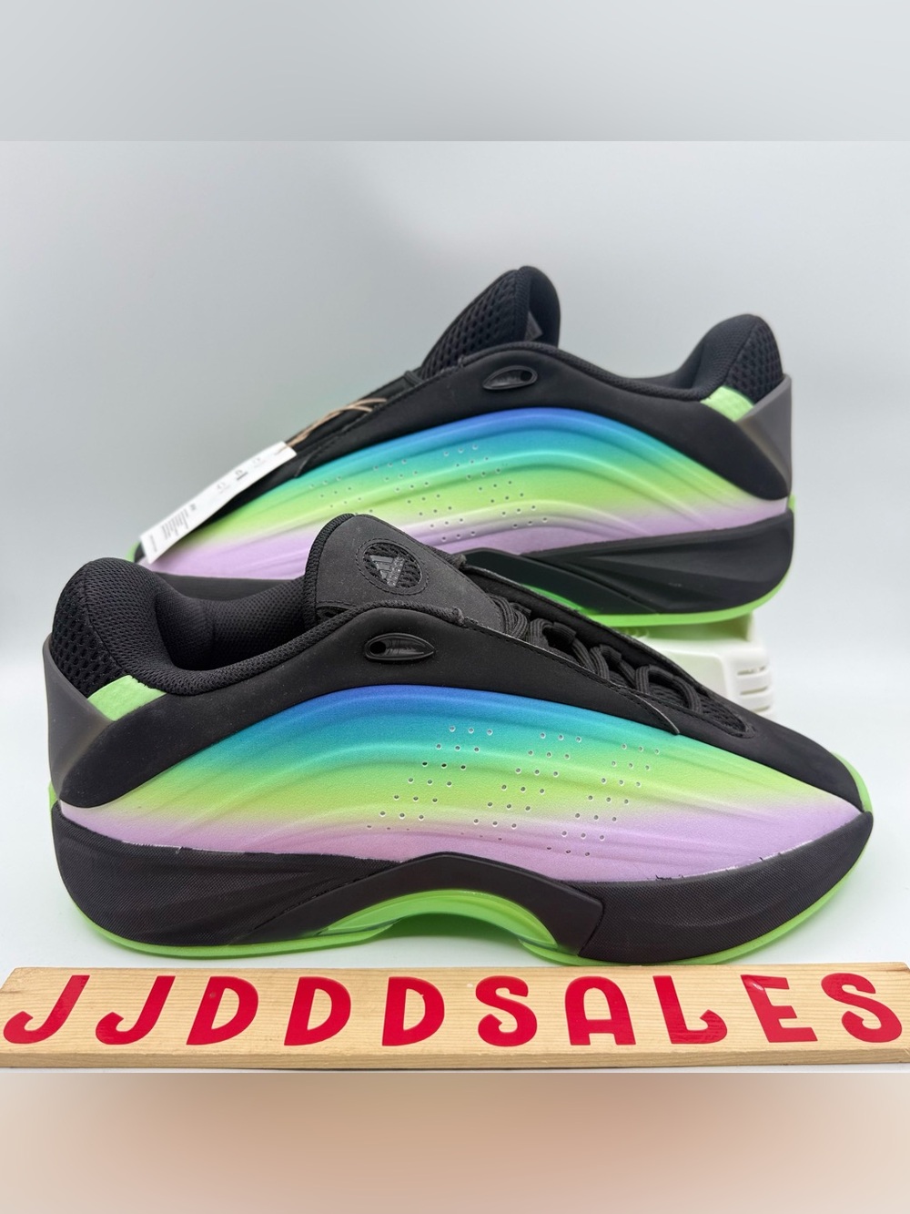 Adidas Nova IIInfinity Basketball Shoes Black Lime Burst Teal JR7601 Men's Sizes